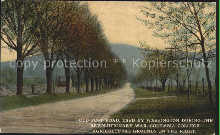New York City Old Post Road used by Washington during Revolutionary War Columbia