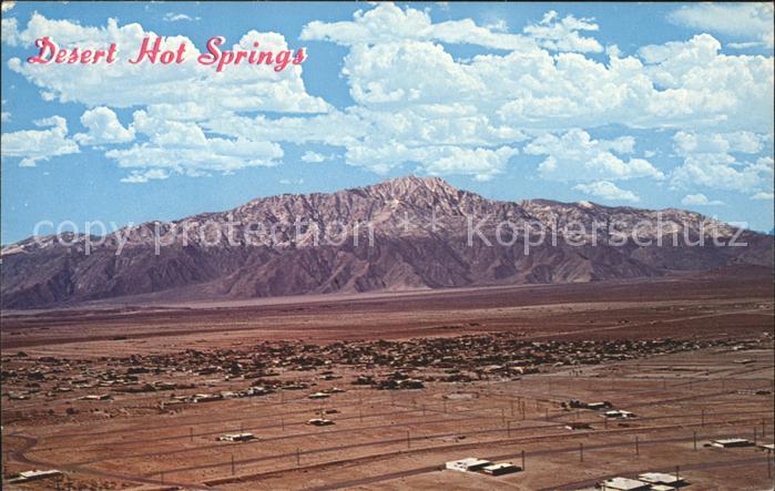 Desert Hot Springs Panorama with Mt San Jacinto aerial view
