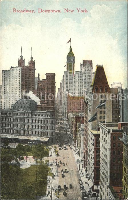 New York City Broadway Downtown Skyscraper