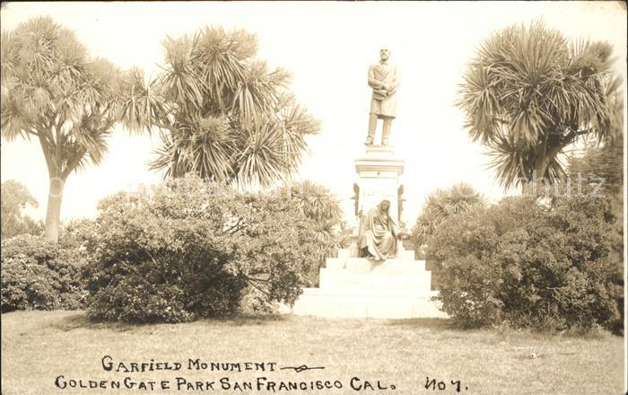 San Francisco California Garfield Monument Golden Gate Park