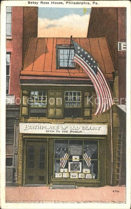 Philadelphia Pennsylvania Betsy Ross House Flag