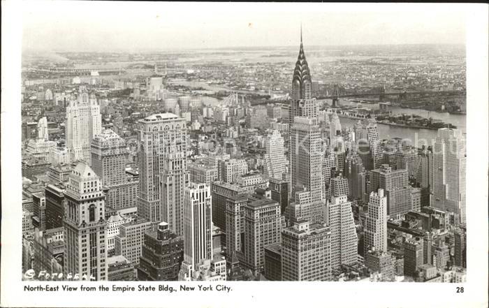 New York City View from Empire State Building Manhattan Skyscraper