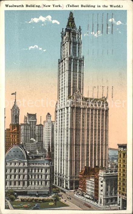 New York City Woolworth Building Skyscraper