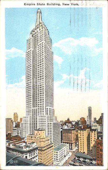 New York City Empire State Building Skyscraper