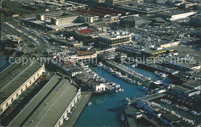 San Francisco California Fisherman's Wharf aerial view
