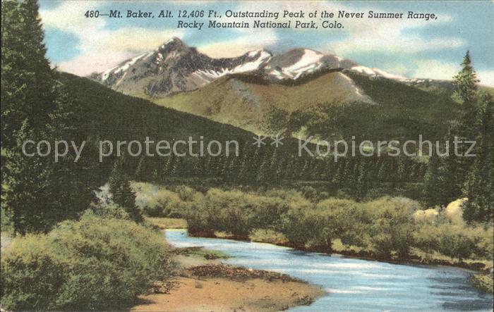 Rocky Mountain National Park Colorado Kawuneche Valley Colorado River