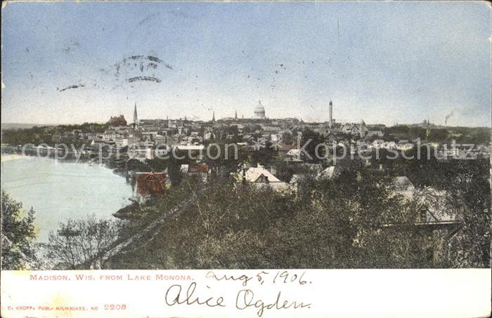 Madison Wisconsin View from Lake Monona