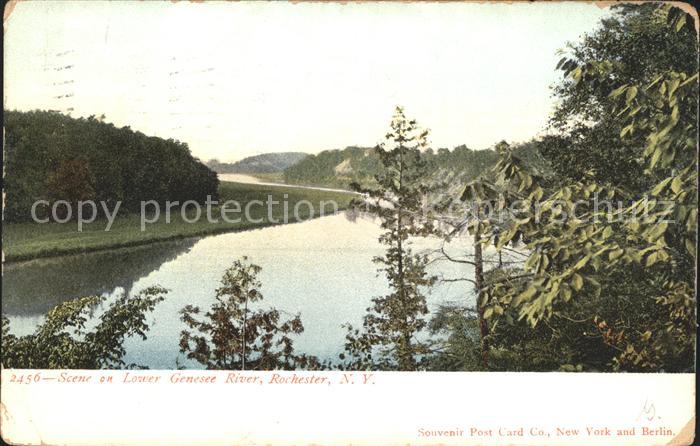Rochester New York Scene on Lower Genesee River