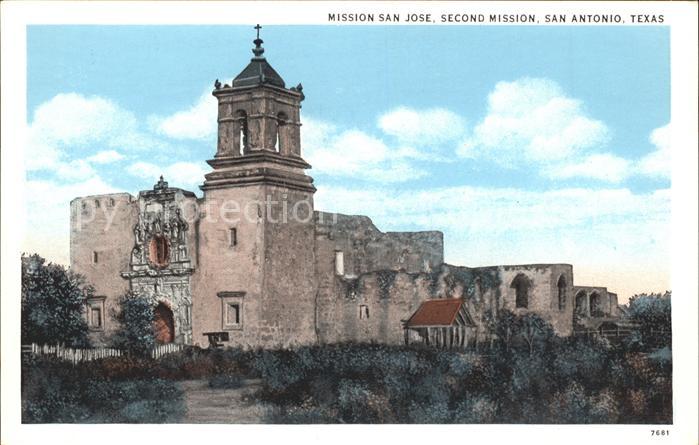 San Antonio Texas Mission San Jose 18th Century Ruines
