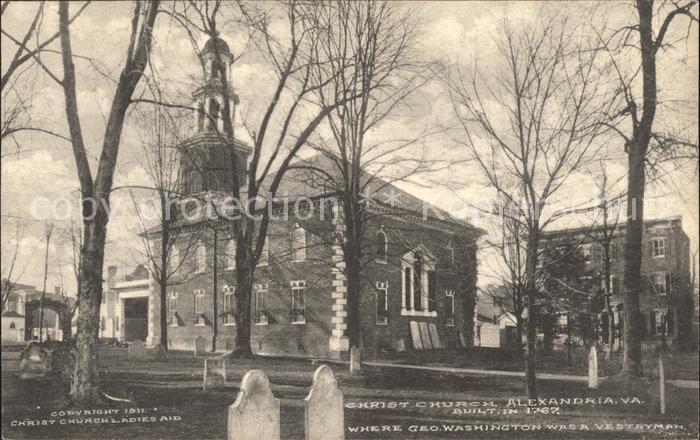 Alexandria Virginia Christ Church 18th Century