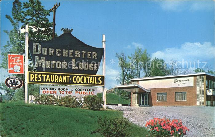 Poughkeepsie New York Dorchester Motor Lodge Restaurant