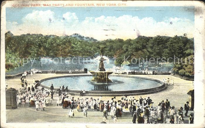 New York City Central Park May Party Fountain