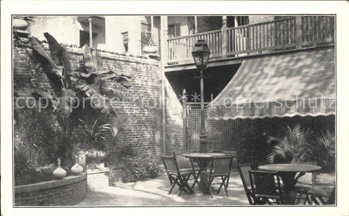 New Orleans Louisiana Corner of Patio Royale French Quartier Schleppey Card