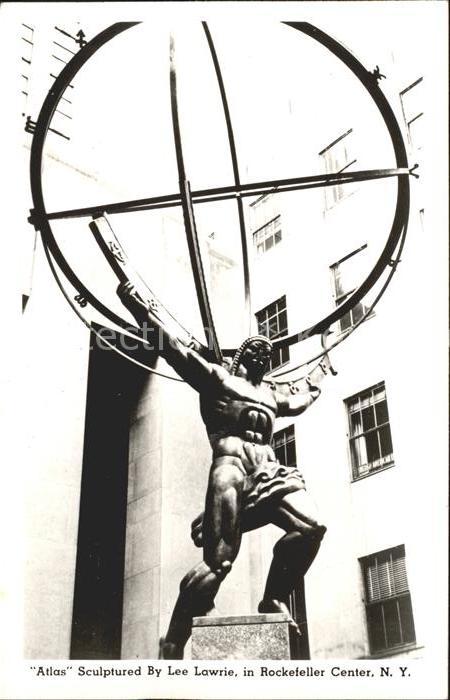 New York City Atlas sculptured by Lee Lawrie in Rockefeller Center