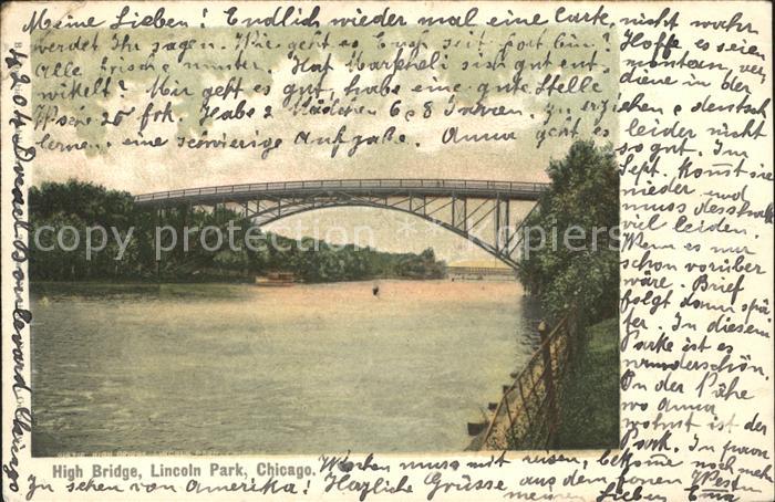 Chicago Illinois High Bridge Lincoln Park