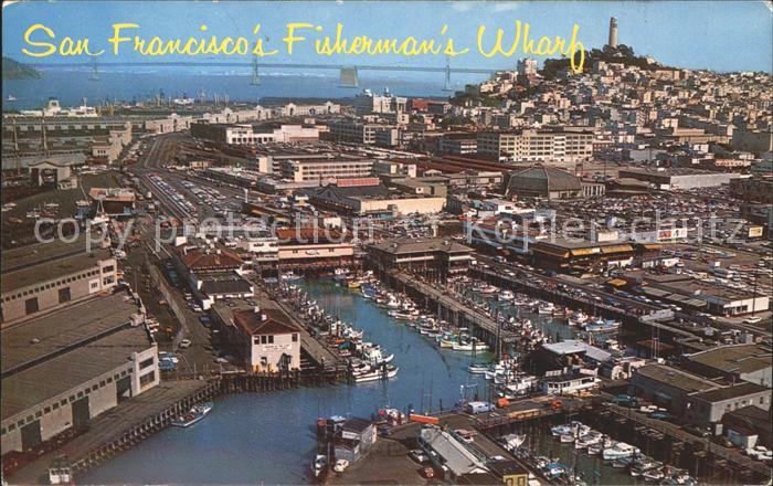 San Francisco California Fisherman's Wharf Oakland Bay Bridge Yerba Buena Island