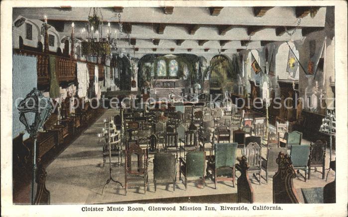 Riverside California Cloister Music Room Glenwood Mission Inn
