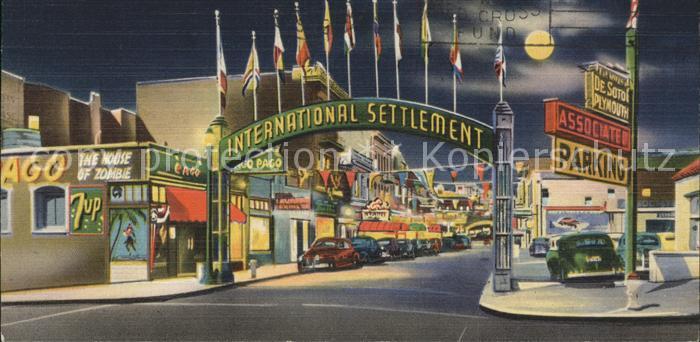 San Francisco California International Settlement Old Barbary Coast