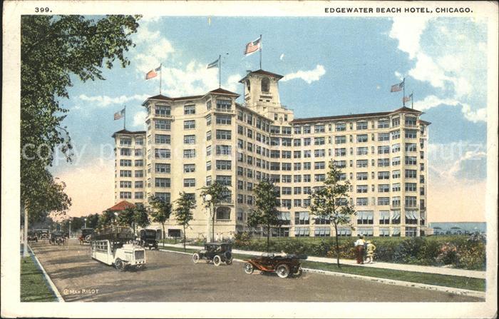 Chicago Illinois Edgewater Beach Hotel Automobile