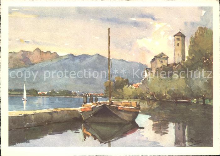 Lago Maggiore Rivaplana Aquarell