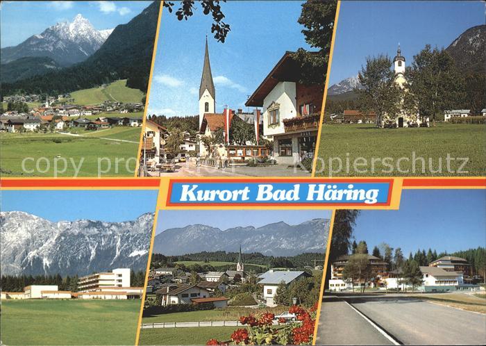 Bad Haering Tirol Panorama Teilansichten Kirche
