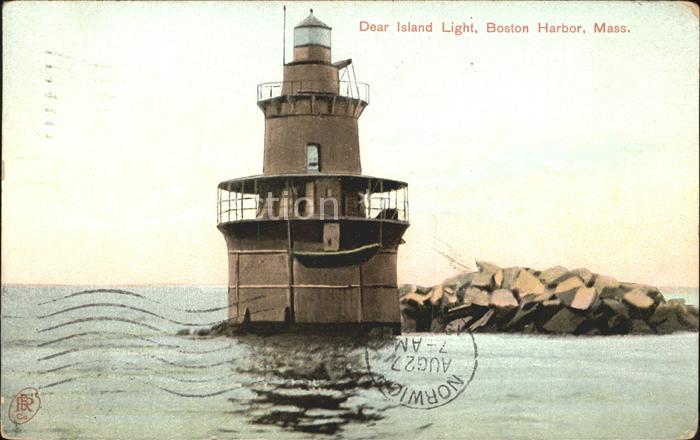 Leuchtturm Lighthouse Dear Island Light Boston Harbor