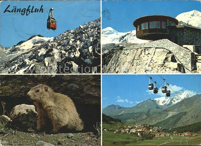 Seilbahn Saas-Fee-Längfluh Murmeltier Feegletsch
