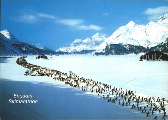 Skisport Engadiner Ski.Marathon Silsersee