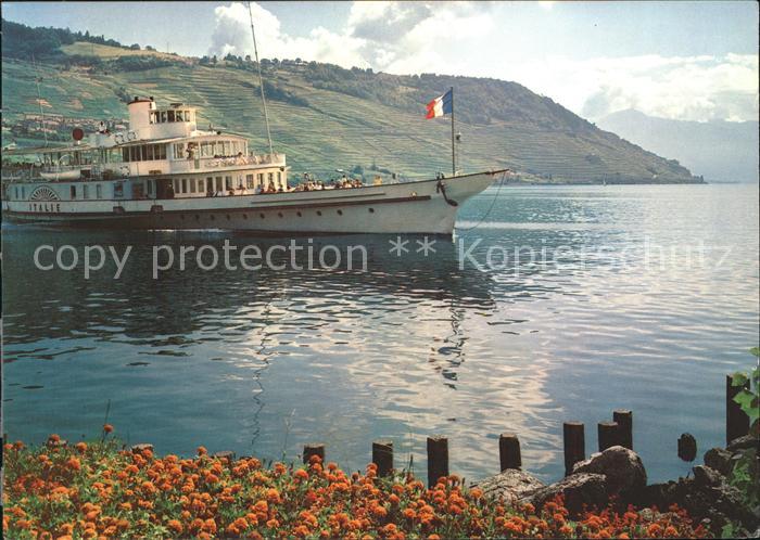 Dampfer Binnenschifffahrt Italie Lac Leman Genfersee