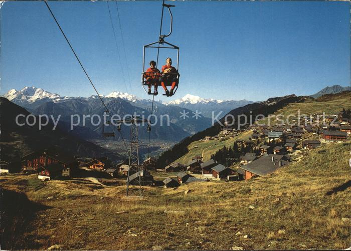 Sessellift Bettmerhorn Bettmeralp Fletschhorn Alphubel Dom