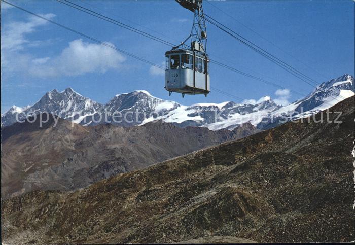 Seilbahn Gornergrat-Stockhorn Zermatt Dom Alphubel