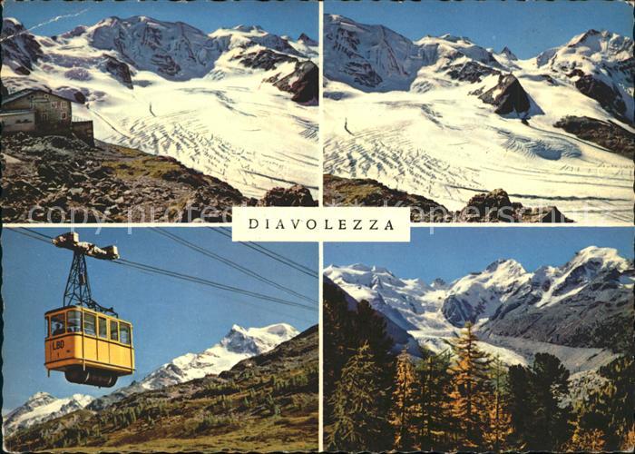 Seilbahn Diavolezza Persgletscher Diavolezza-Huette Morteratschgletscher