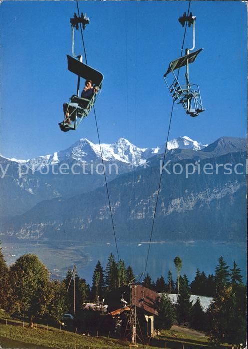 Sessellift Niederhorn Beatenberg Eiger Moench Jungfrau