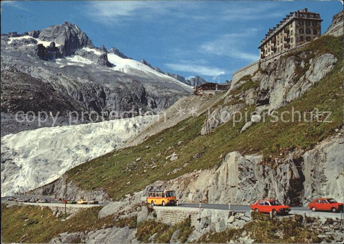 Postbus Furkapass-Strasse Belvedere Rhonegletsc