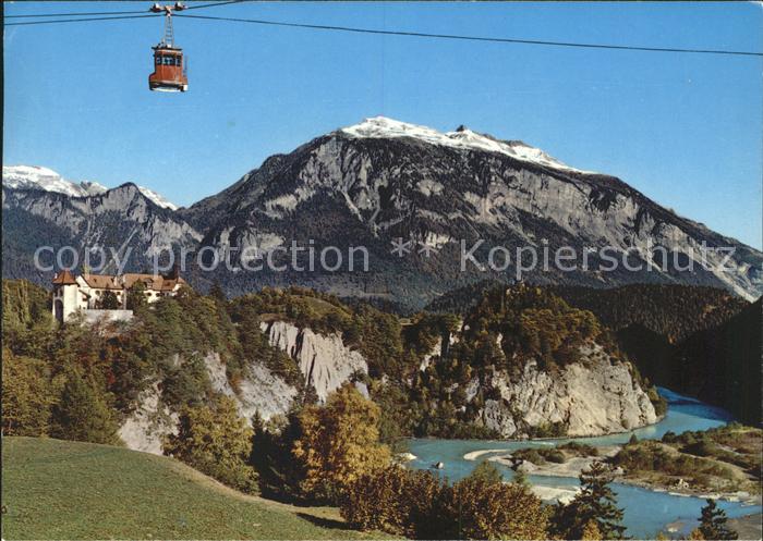 Seilbahn Schloss Rhaezuens Feldis Calanda