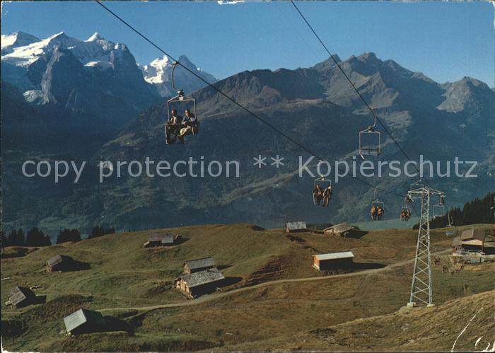 Sessellift Hochstraess Hasliberg-Kaeserstatt Wetterhorngruppe