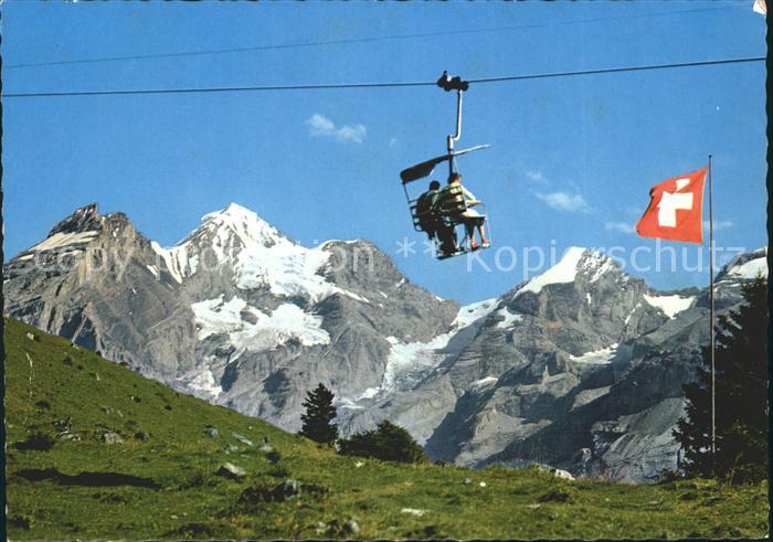 Sessellift Kandersteg-Geschinen Blümlisalphorn Frü