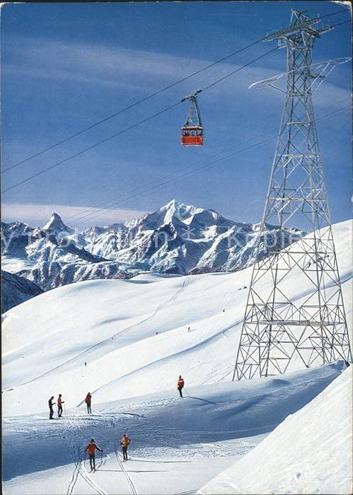 Seilbahn Fiesch-Eggishorn Skigelaende Kuehboden Matterhorn Weisshorn