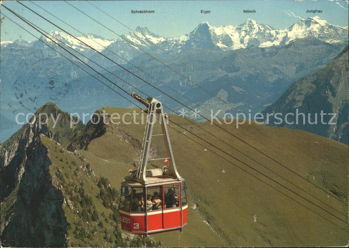 Seilbahn Erlenbach Stockhorn Simmental Thunersee Lasenberg