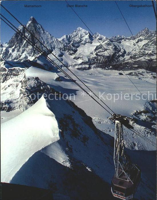 Seilbahn Zermatt Bergstation Klein Matterhorn Th