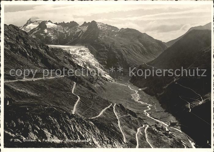 Gletscher Rhonegletscher Grimselstrasse Furkastra