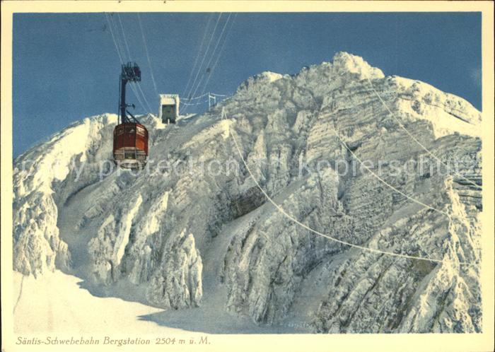 Seilbahn Saentis Bergstation Schwaegalp