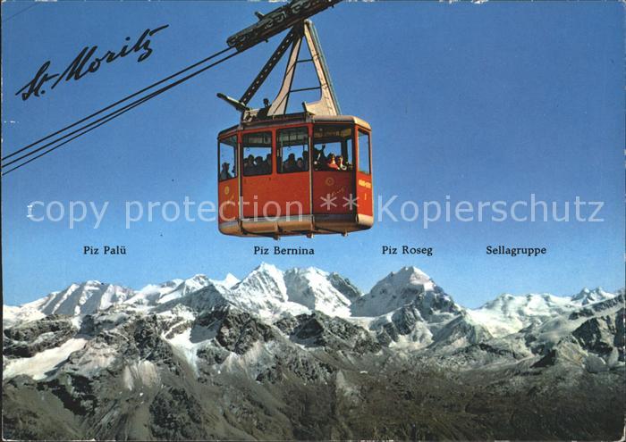 Seilbahn Corviglia Piz Nair St. Moritz Berninagr