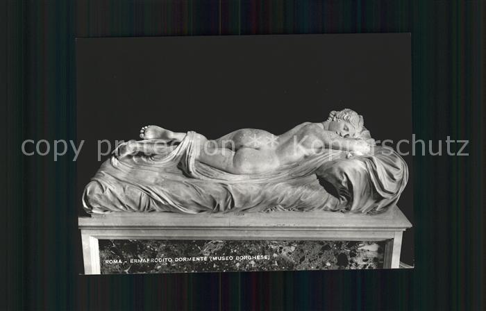 Skulpturen Ermafrodito Dormente Museo Borghese Roma