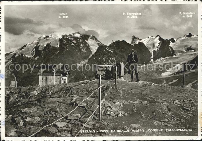 Zoll Grenze Douane Stelvio Pizzo Garibaldi Confine Italo-S