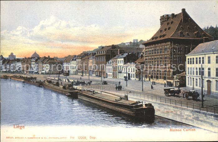 Liege Luettich Maison Curtins Bateau Frachtkahn