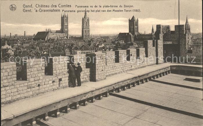 Gand Belgien Chateau des Comtes Donjon Cathedrale