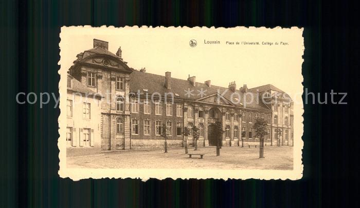 Louvain Flandre Place de l'Universite College du Pape