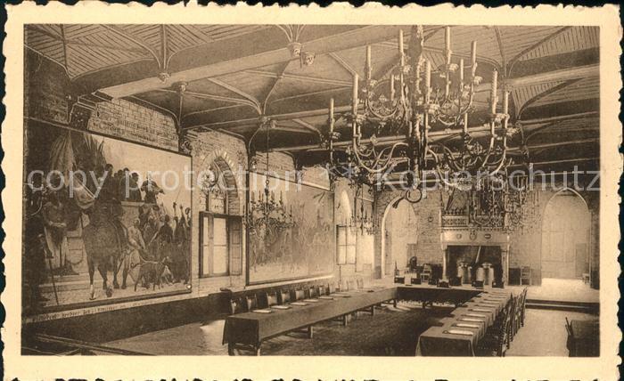 Louvain Flandre Hotel de Ville Salle Gothique Kronleuch