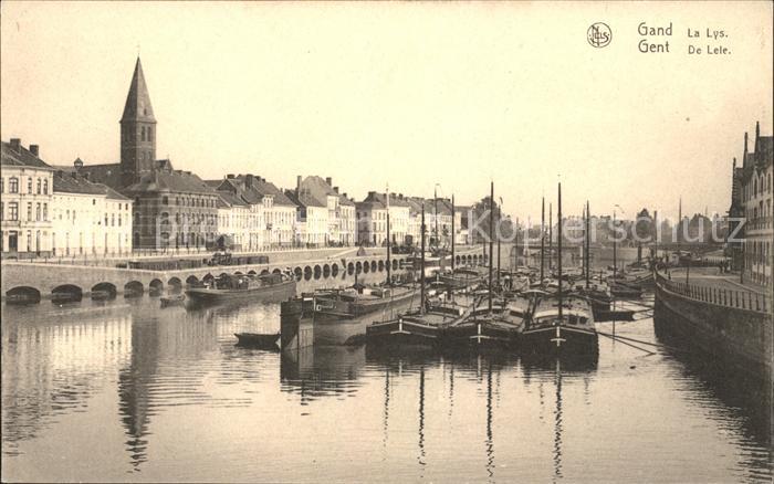 Gand Belgien Canal de la Lys Bateau